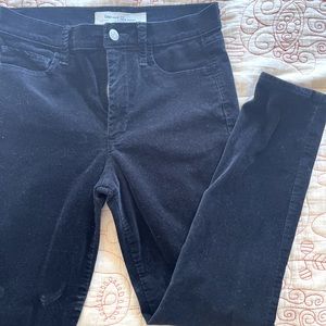 GAP 1969 true skinny super high rise jeans velvet size 27P stretch